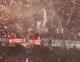 Gli Ultrà Roma in curva A in occasione del Napoli-Lazio del campionato 83/84: espongono lo striscione rosso "I primi a nascere e gli ultimi a morire"