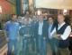 Alcuni rappresentanti del Napoli club Roma azzurra: tra gli altri Vincenzo, Arturo, Luigi, il presidente Gino Di Resta, Luca